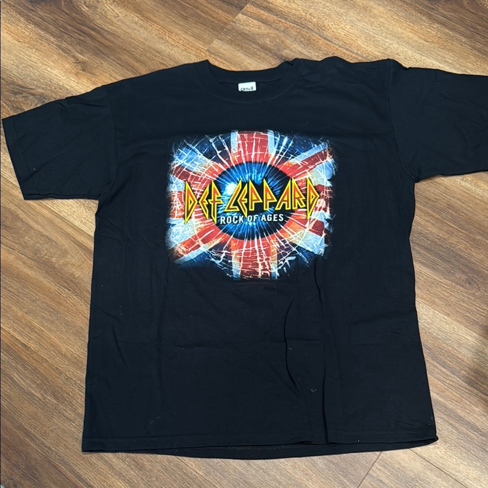2005 Def Leppard Rock of Ages Black T-Shirt